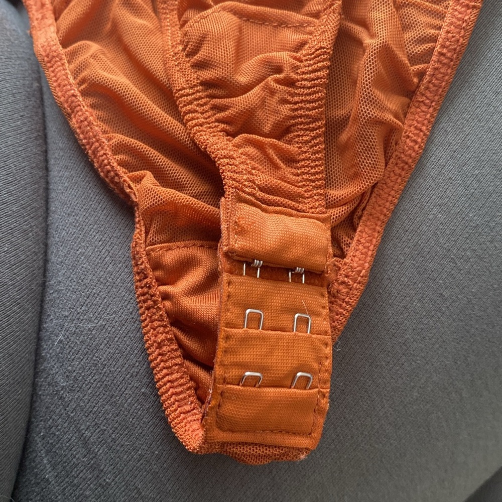 JLUXLABEL Rust Lace Bodysuit - Picture 10 of 11
